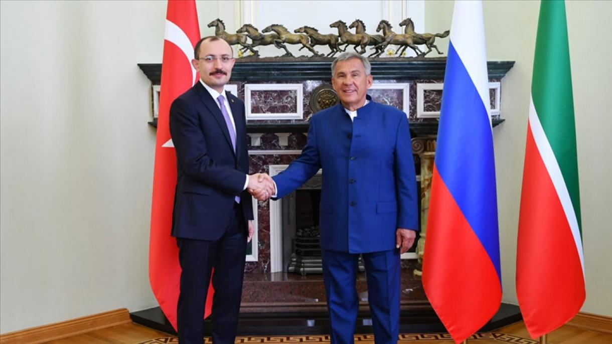 鞑靼斯坦共和国总统接见土耳其贸易部长