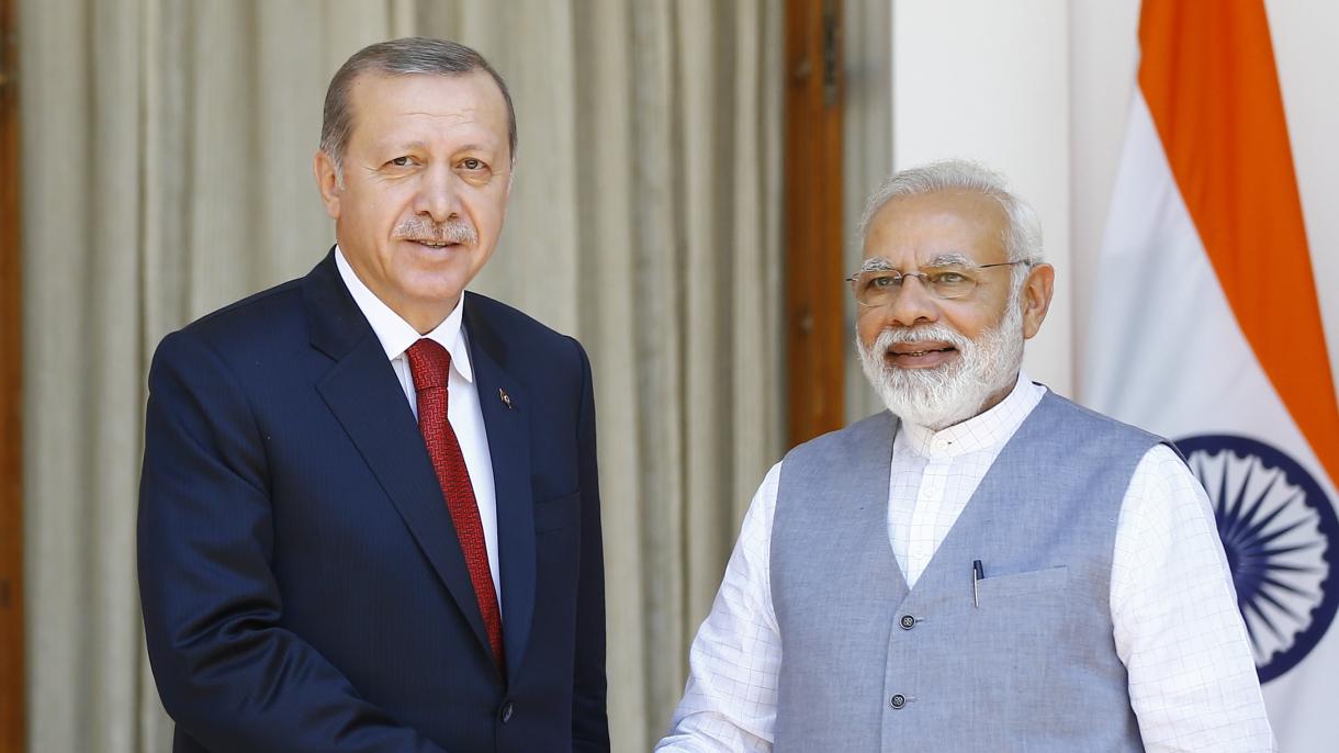 Prezident Erdogan Hindistanyň Premýer ministri Narendra Modi bilen duşuşdy