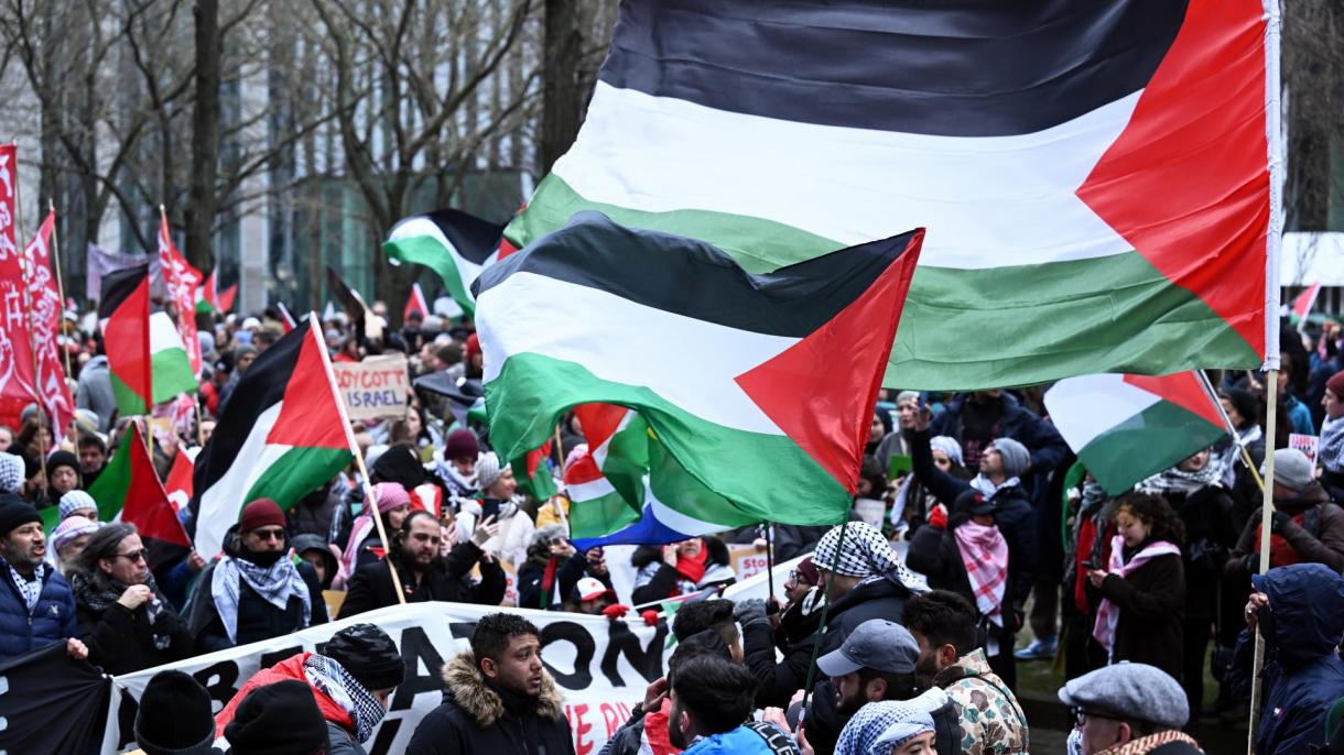 Manifestazioni pro-Palestina in Belgio e Albania