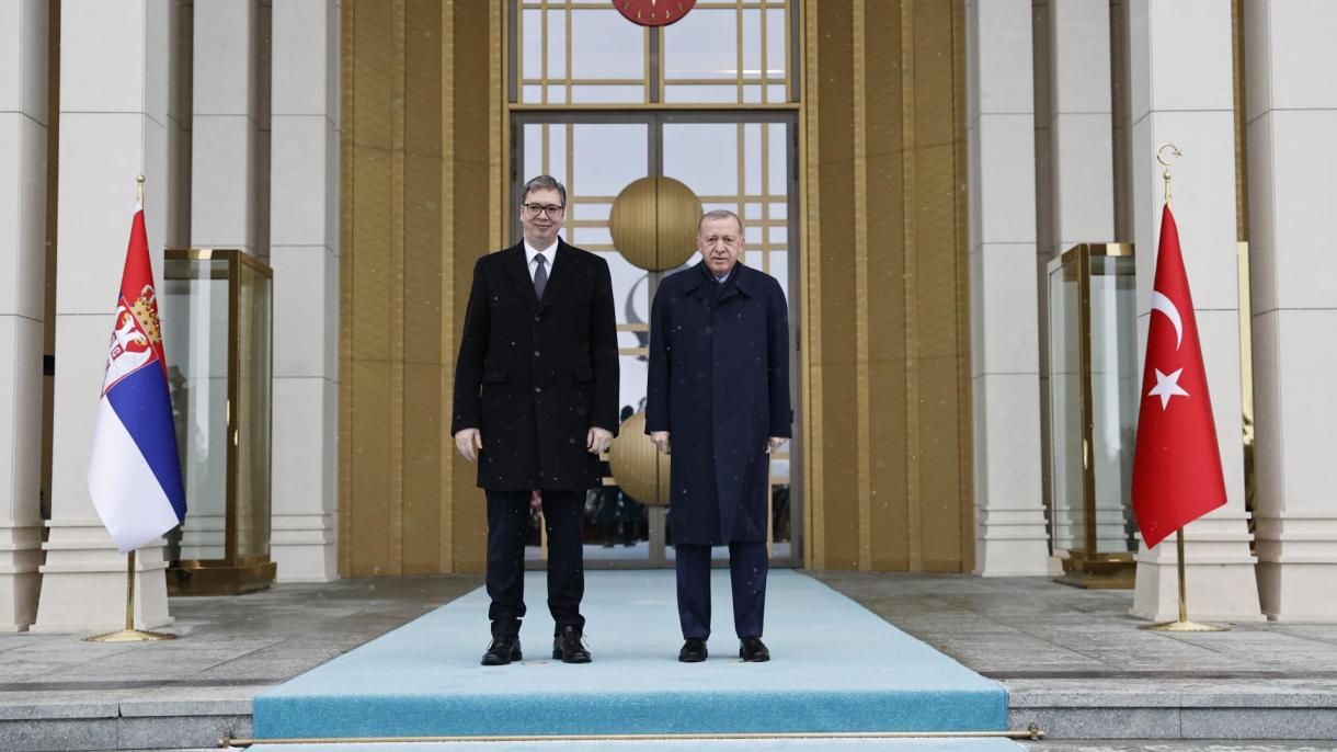埃尔多安会晤到访塞尔维亚总统武契奇