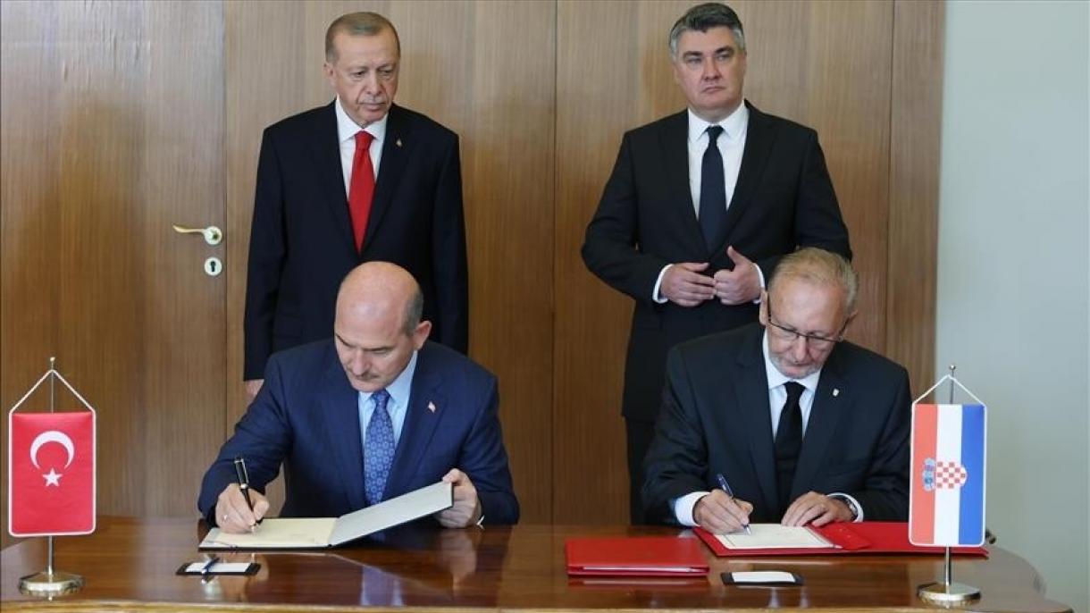 امضا سه سند همکاری بین ترکیه و کرواسی