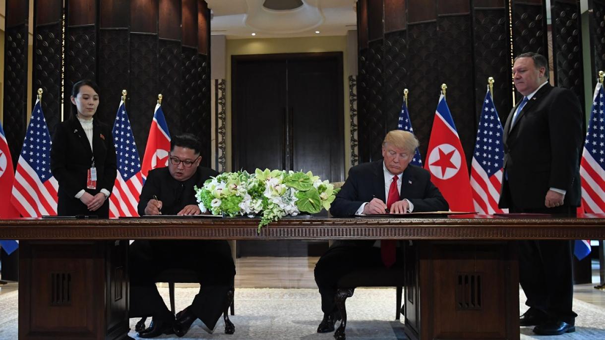 Trump y Kim firman una declaración que garantizará un cambio de gran importancia