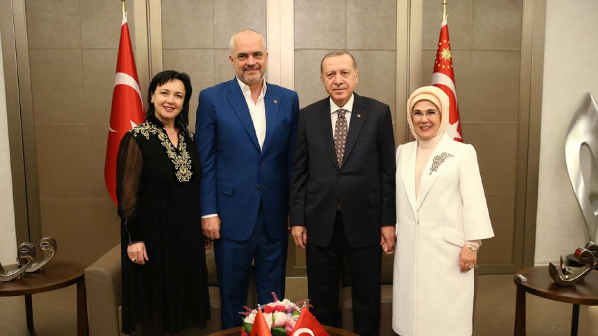 Recep Tayyip Erdogan fogadta Edi Rama albán miniszterelnököt