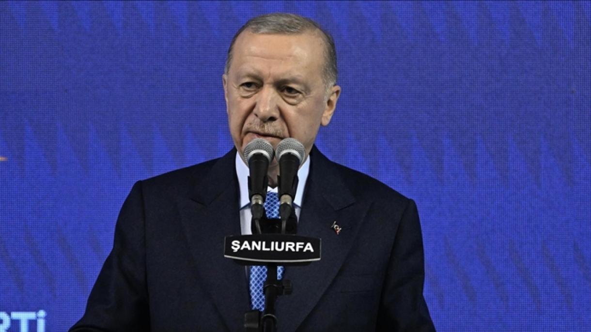 Prezident Erdogan Şanlyurfada terrora garşy göreş barada beýanat berdi