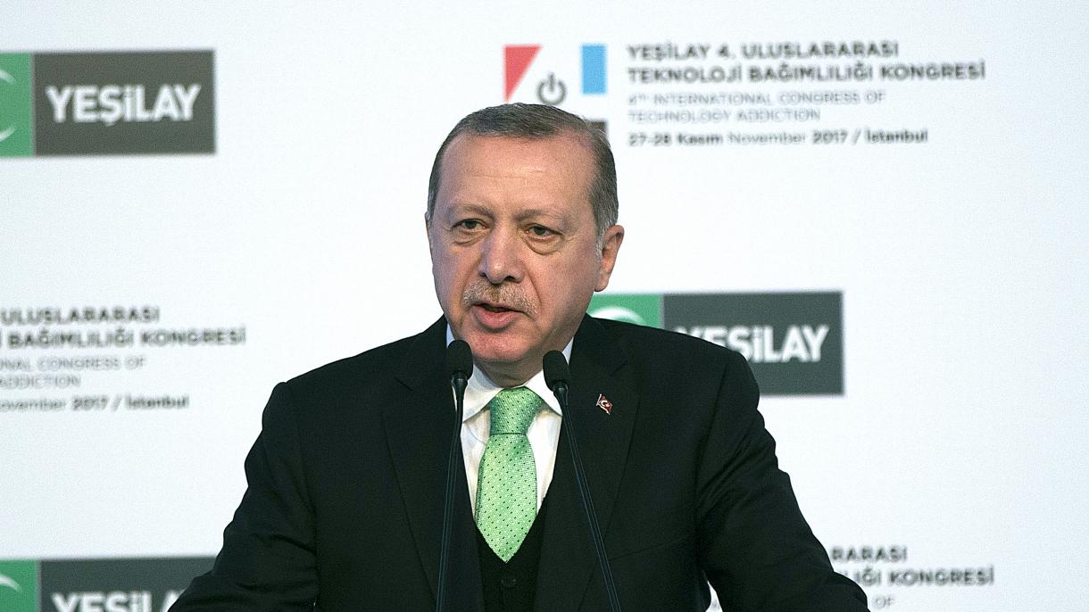 Erdogan: “Tehnologiýadan dünyäniň eşretli geljegi üçin peýdalanmaly"