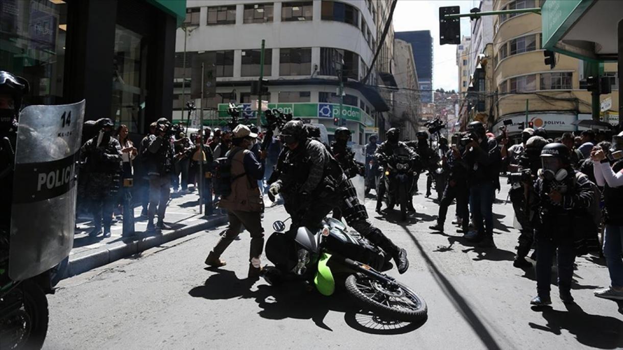 Maestros protestan contra el gobierno en Bolivia