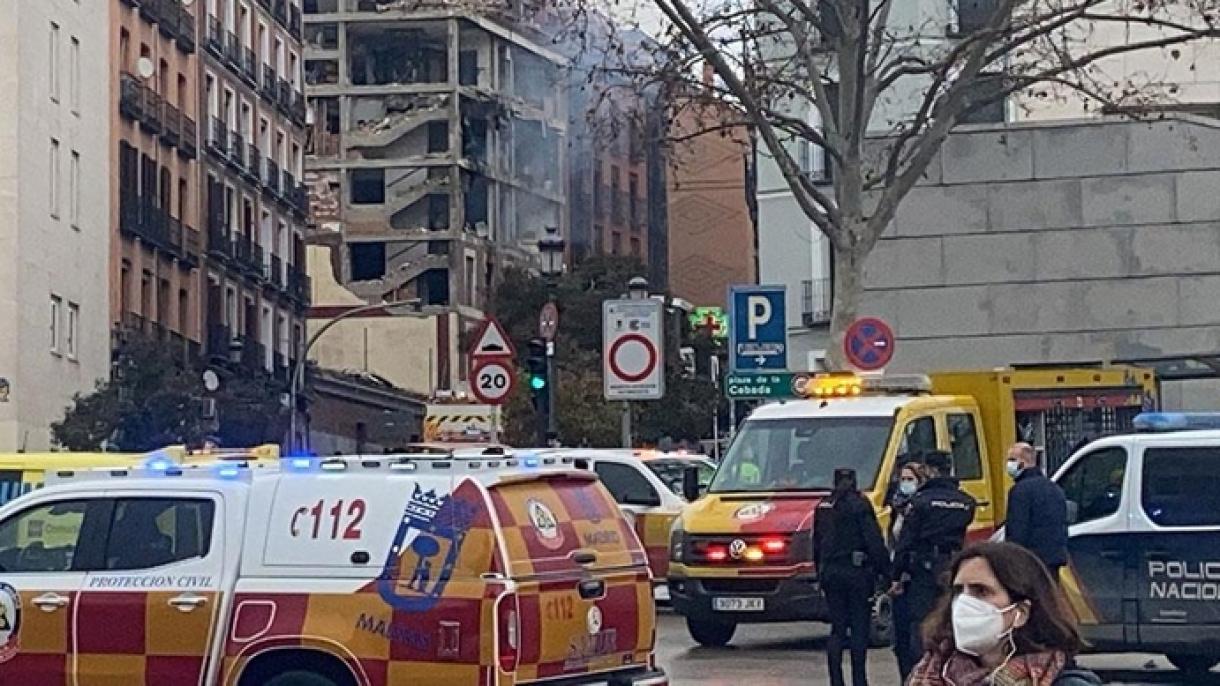 Erős robbanás rázta meg Madrid belvárosát