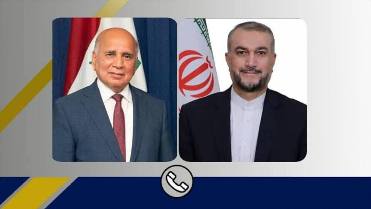 گفت‌وگوی تلفنی وزرای امور خارجه ایران و عراق