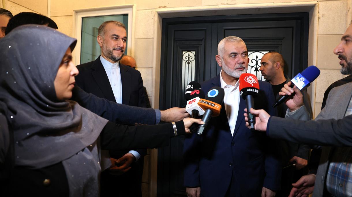 伊朗外长会见哈马斯政治局主席