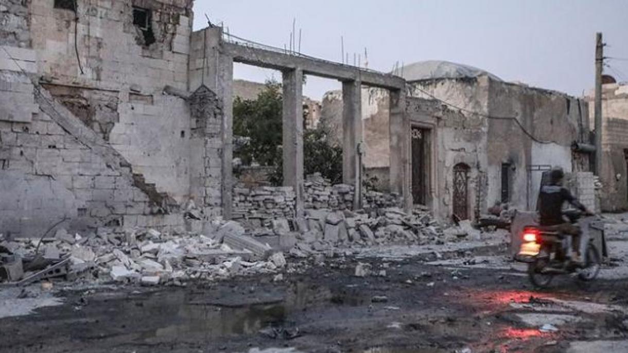 叙利亚政权轰炸伊德利卜平民住宅区