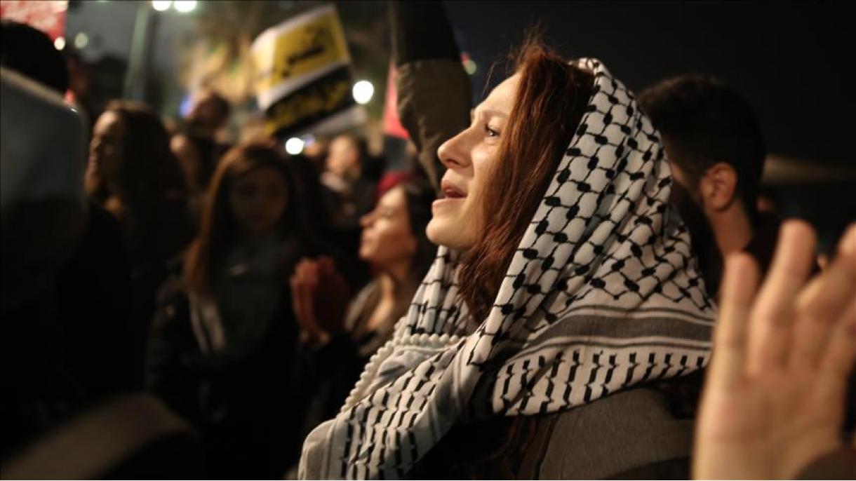 فلسطینی‌های شهروند اسرائیل علیه تصمیم ترامپ درباره بیت المقدس دست به تظاهرات زدند
