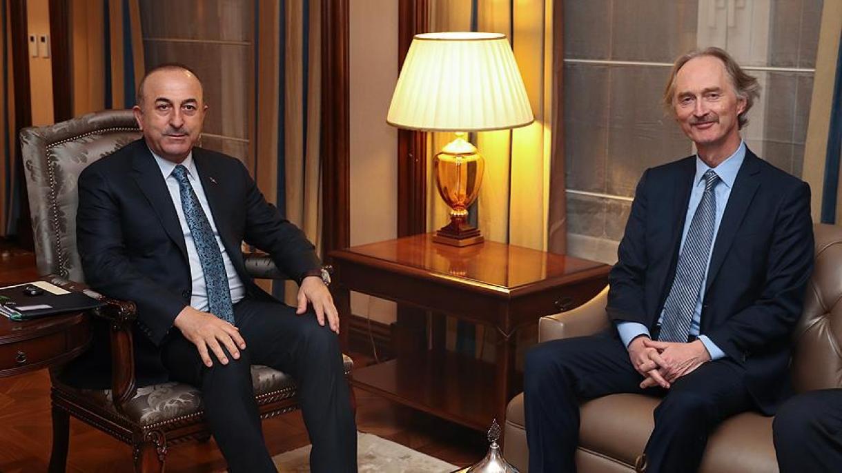 Çavuşoğlu a discutat cu Pedersen despre Siria