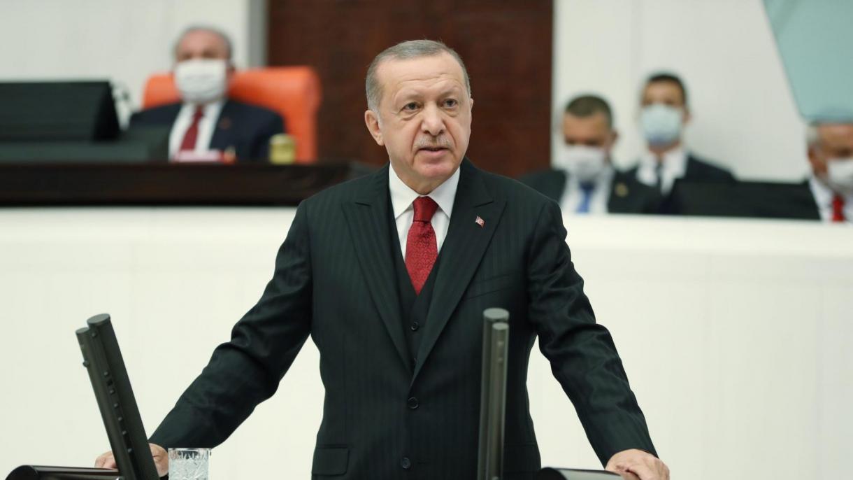جمهوررئیس ایردوغان: آذربایجان نینگ یانیده میز