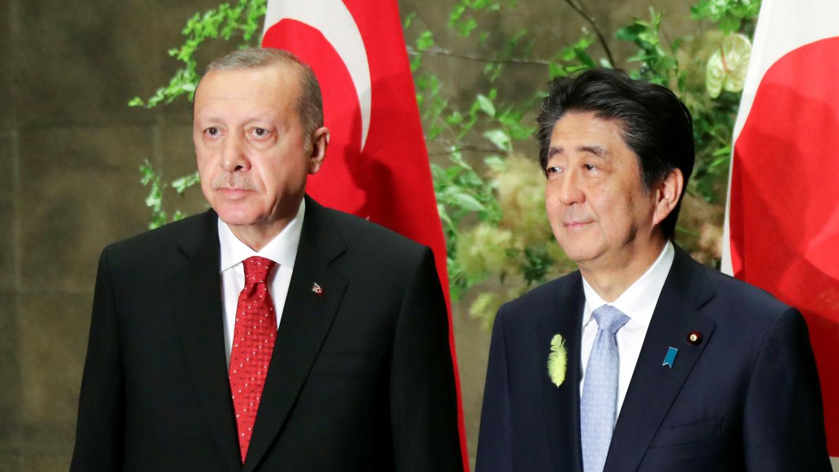 Prezident Erdogan Ýaponiýanyň Premýer ministri Şinzo Abe bilen duşuşdy