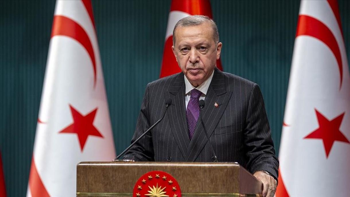 Il presidente Erdogan pubblica un messaggio di auguro per la Repubblica turca di Cipro del Nord