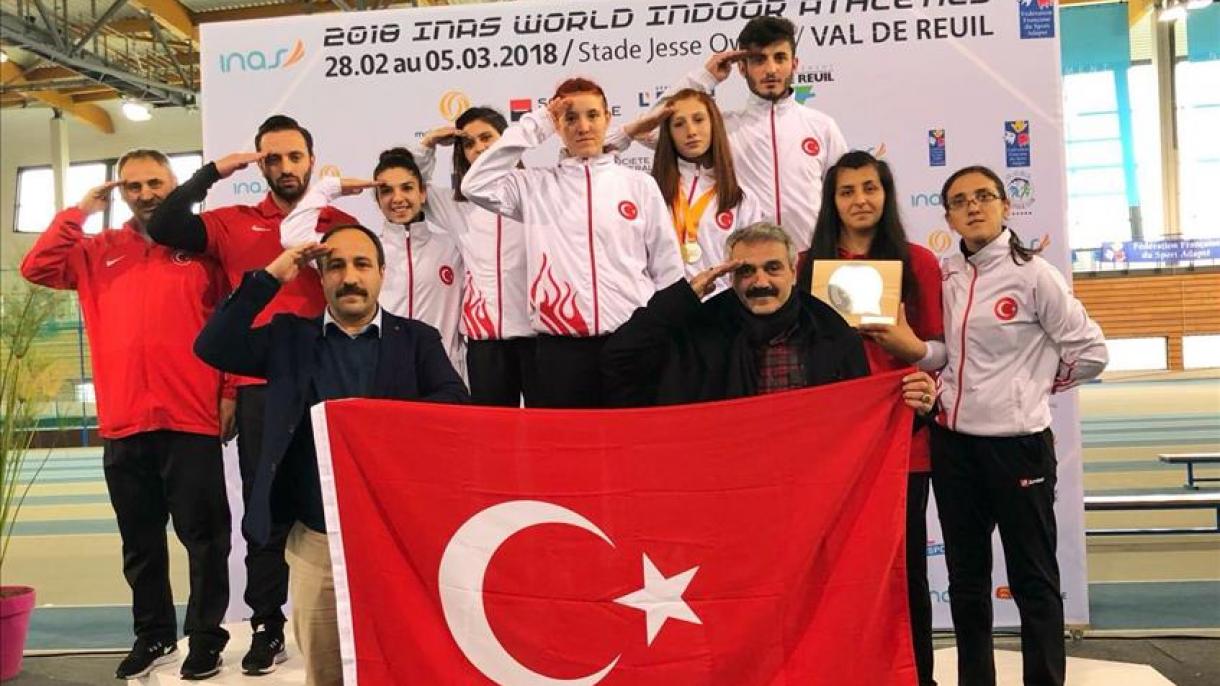 موفقیت ورزشکاران ترکیه در مسابقات قهرمانی دوومیدانی کم توانان ذهنی جهان