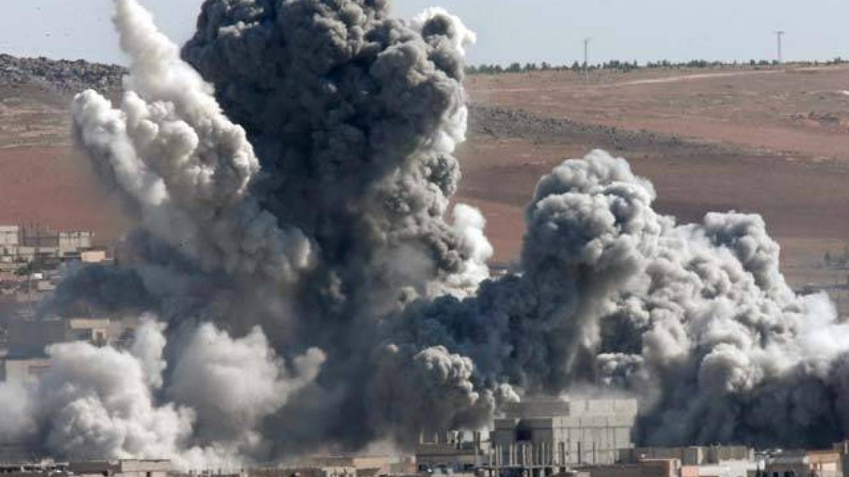 شام  میں شامی اور روسی طیاروں کی بمباری ، 84 افراد ہلاک