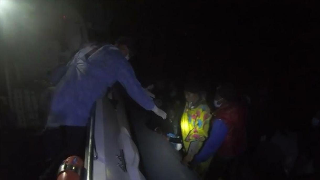 نجات 30 مهاجر رانده شده توسط یونان به آبهای ترکیه