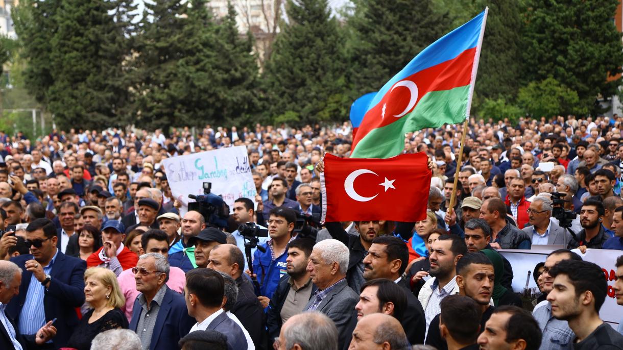 آذربایجاندا، داغ‌لیق قاراباغین ایشغا‌لی اعتراض ائدیلیب