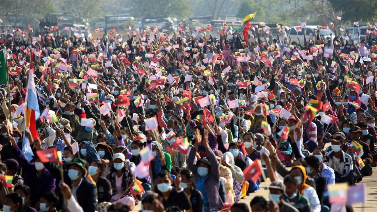 په میانمار کې نن یو ځل بیا ۷ تنه مظاهره کوونکي ووژل شول