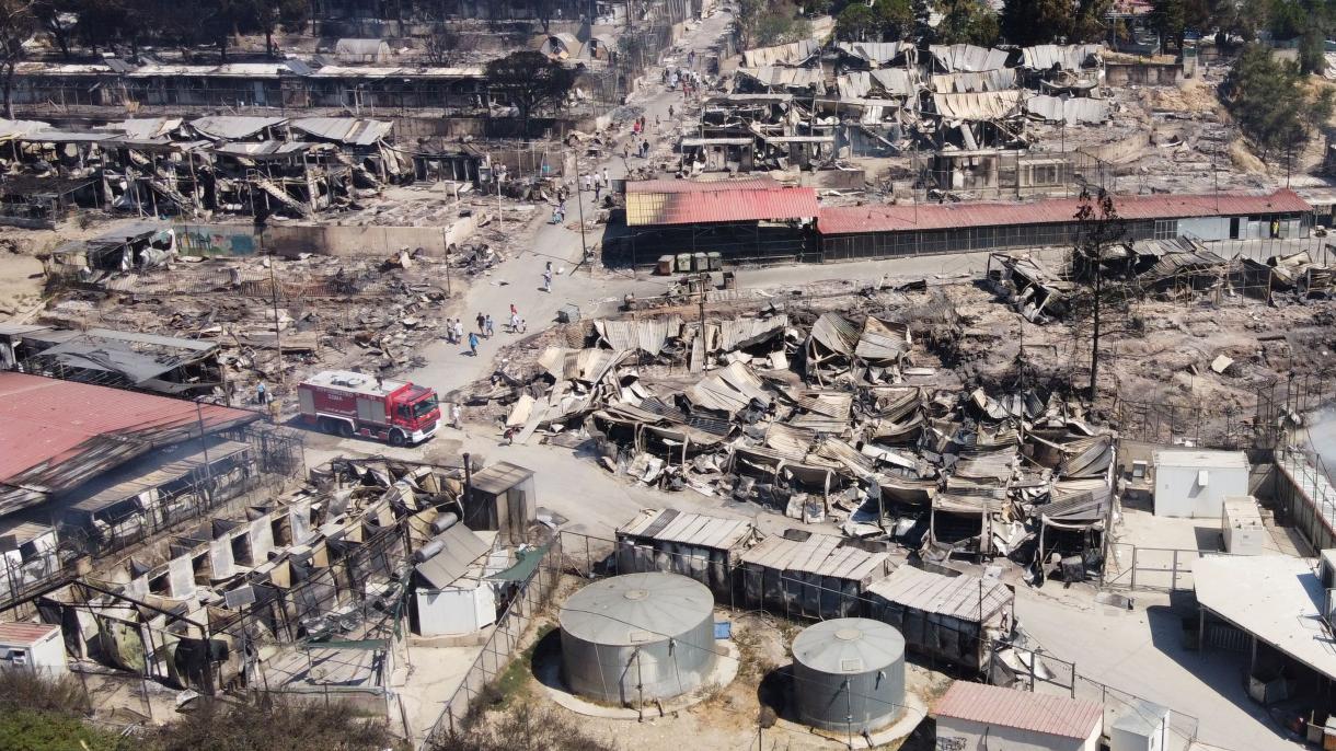 Incendio en campo de refugiados en Grecia: “Estamos frente a una crisis humanitaria sin precedentes”