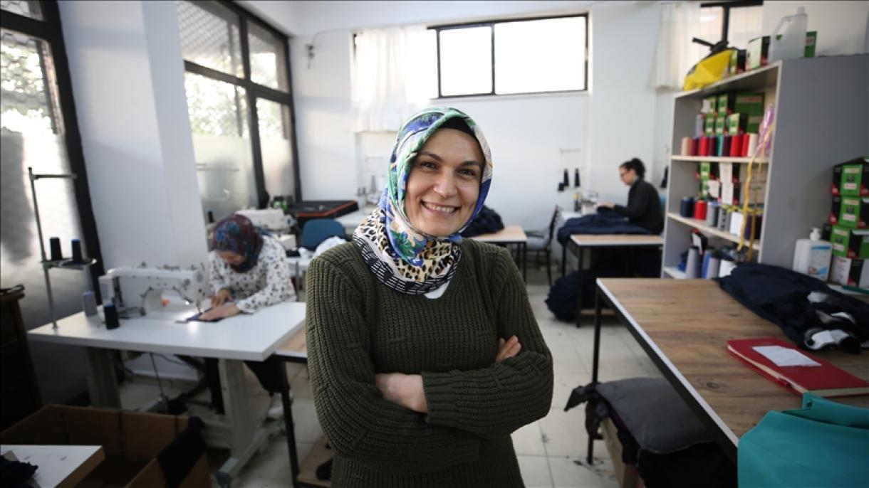 موفقیت یک کارگر زن نساجی در سایه حمایت دولت ترکیه