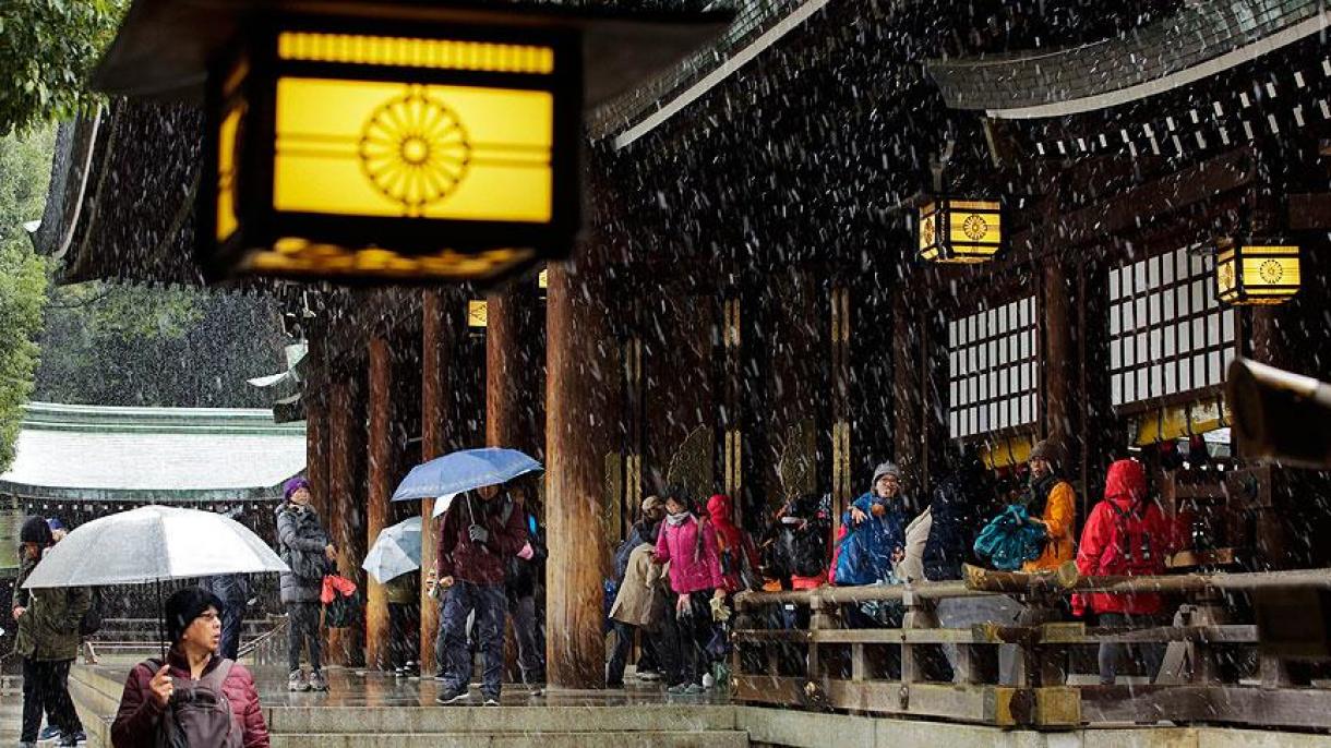 بارش برف پاییزی پس از 54 سال در توکیو