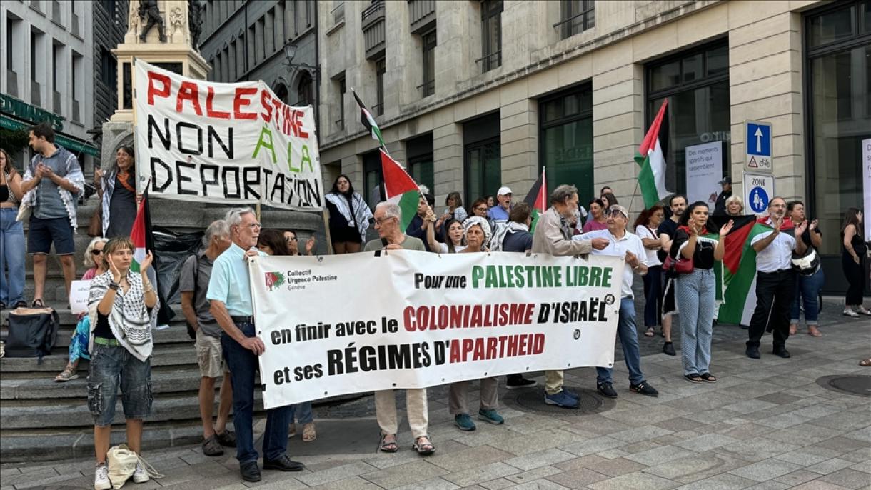 Ženewada Palestina Goldaw Ýörişi Geçirildi