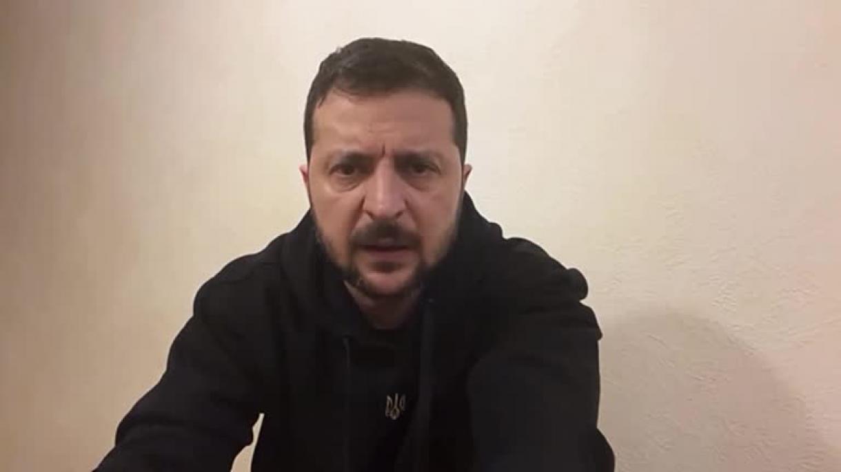 Zelenski: "Rusiya ordusu Zaporojyeni bombaladı"