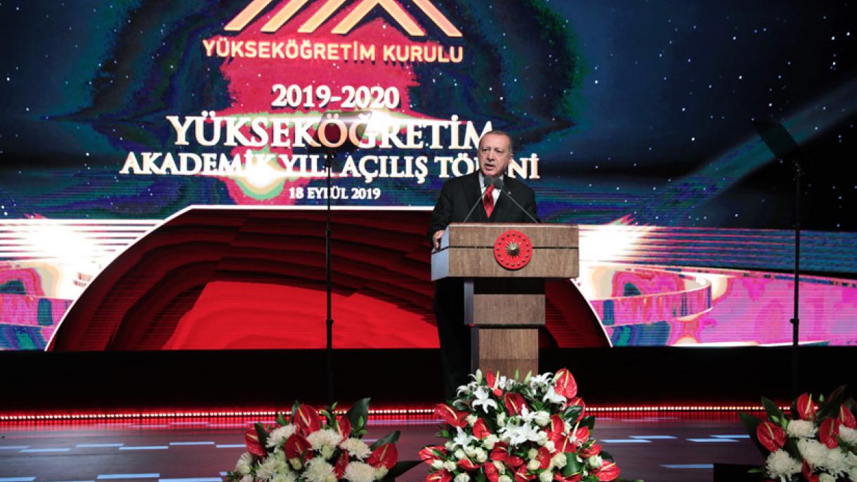 بیانات مهم اردوغان در مراسم آغاز سال تحصیلی جدید دانشگاهها
