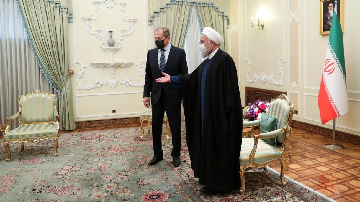 İran prezidenti Həsən Ruhani Sergey Lavrovu qəbul edib