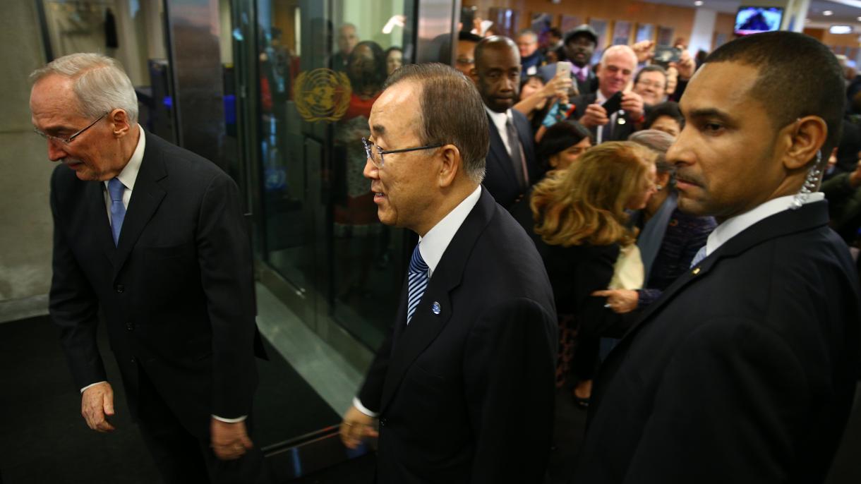خداحافظی بان کی مون از سازمان ملل متحد
