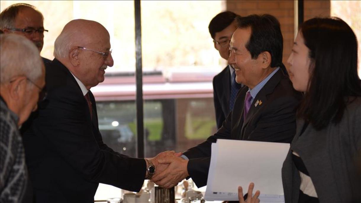 رئیس پارلمان ترکیه با همتای کوریائی خود ملاقات کرد