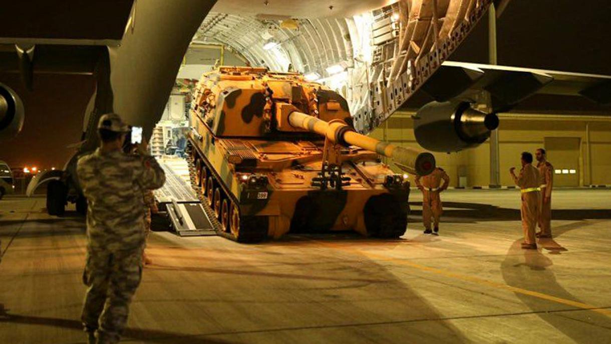 Llega a Qatar la batería de artillería turca formada de 28 personas