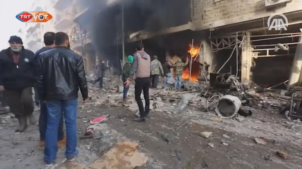 叙利亚伊德里伯和阿勒颇居民区遭袭：68死 78伤