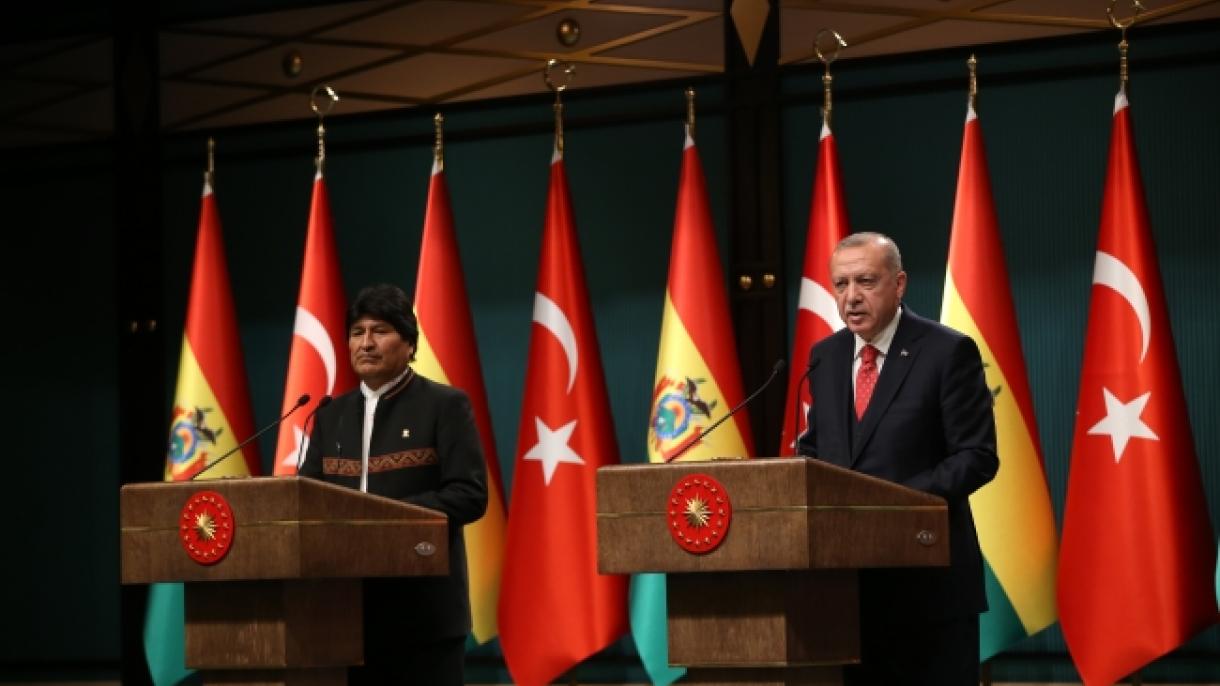 Erdogan: ''Nuestro volumen comercial con Bolivia aumentó 250% en los últimos dos años''