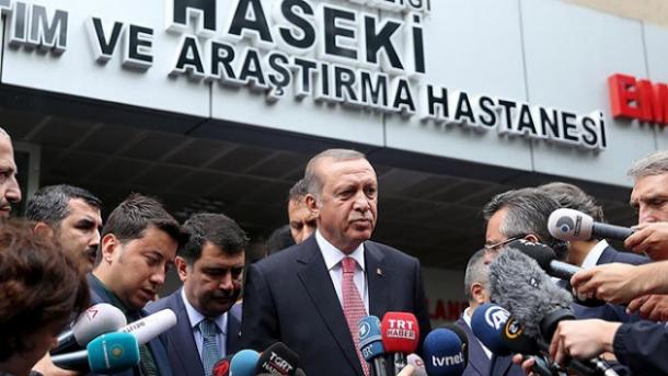 Prezident  Erdogan 11 adamyň ýogalmagyna sebäp bolan terrorçylykly hüjümi näletledi