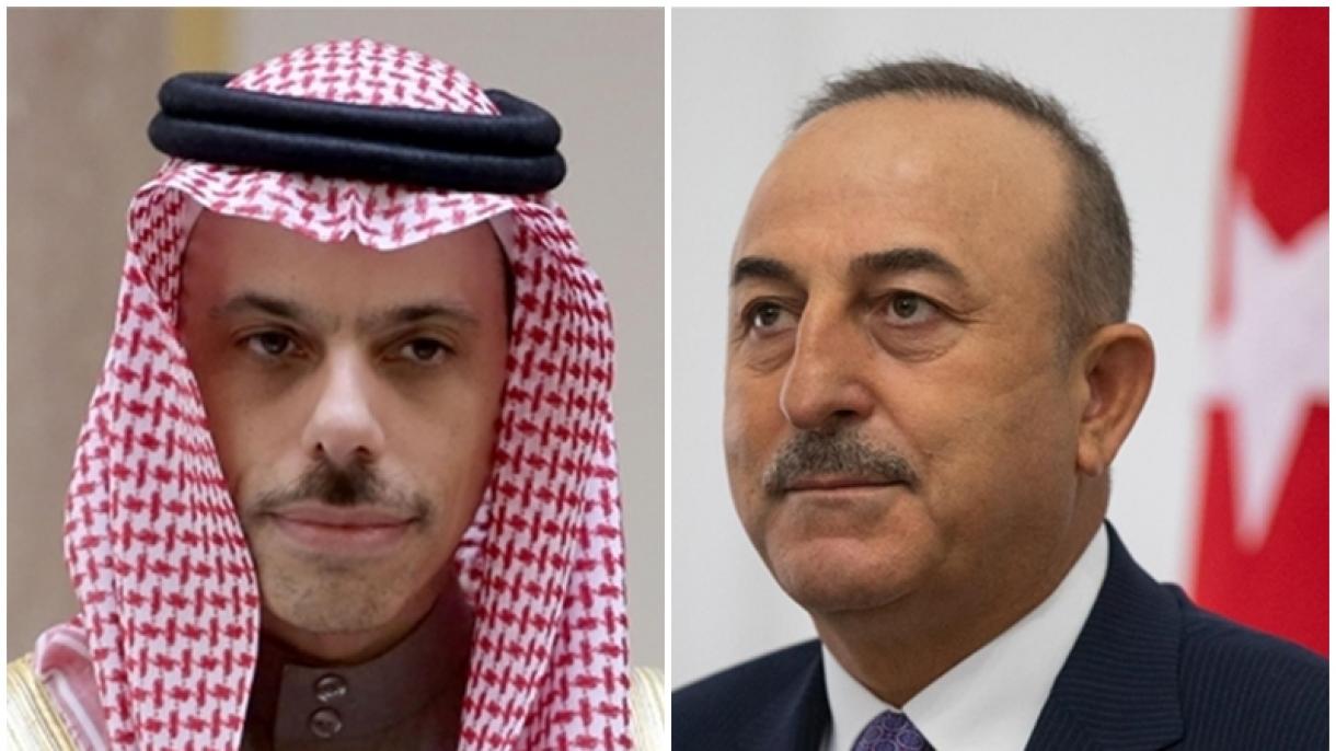 Mewlüt Çawuşogly Saud Arabystanly Kärdeşi Bilen Telefon Arkaly Söhbetdeşlik Geçirdi