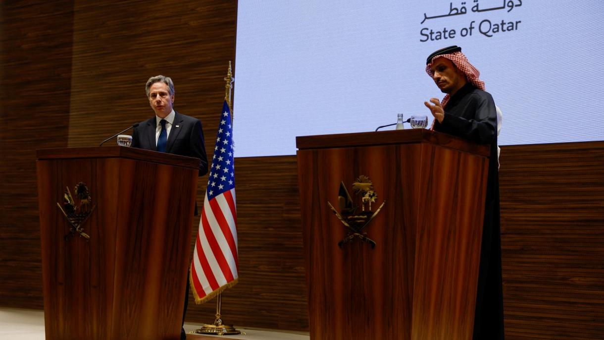 قطر -  امریکا قوشمه ایالتلری تشقی ایشلر وزیرلری اوزارا اوچره شوو اوتکزدی