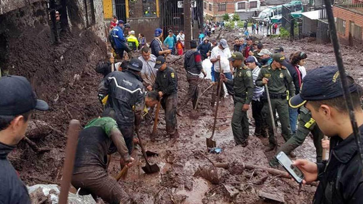 مرگ عده کثیری در کلمبیا بعلت رانش زمین
