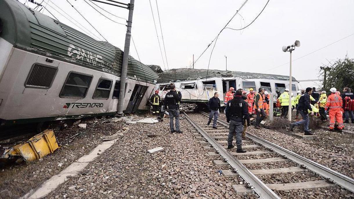 خارج شدن قطار از ریل در ایتالیا 2 قربانی برجای گذاشت
