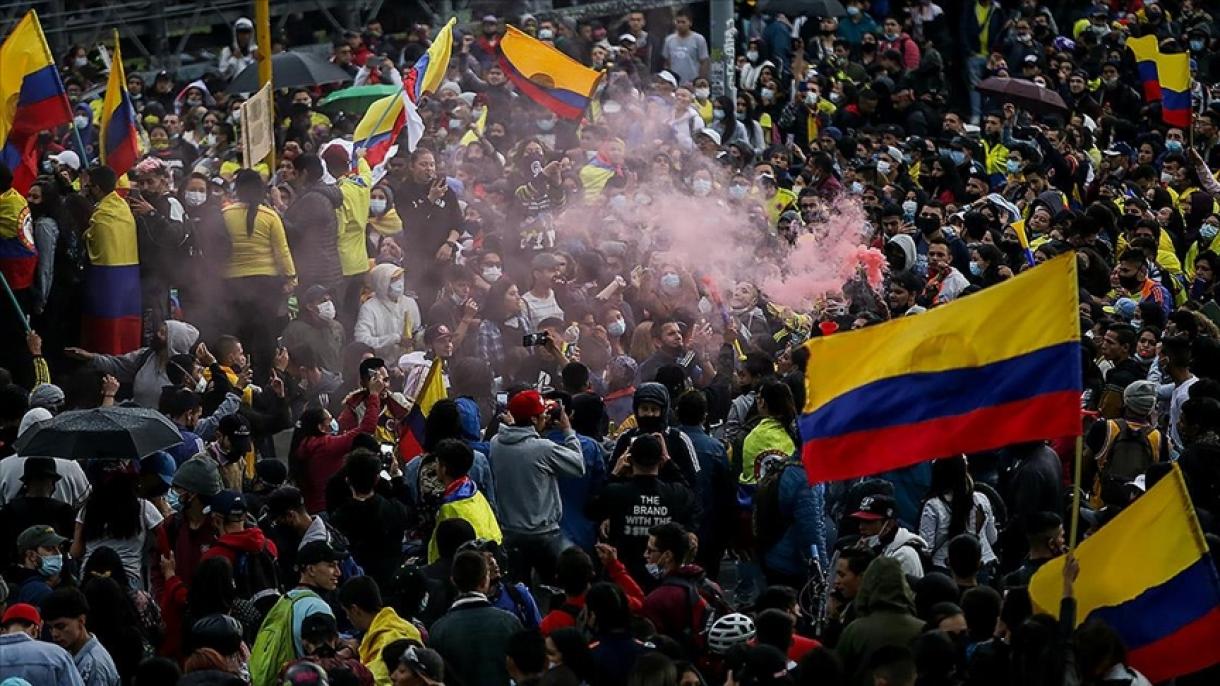 برگزاری تظاهرات ضد دولتی در کلمبیا