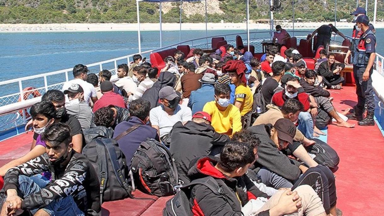 Agentes de seguridad detienen a casi un centenar de migrantes irregulares