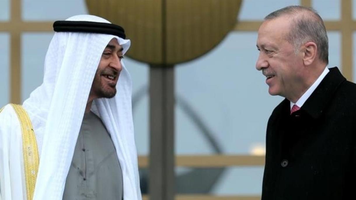 El príncipe heredero de Abu Dabi agradeció a Erdogan por su cálida bienvenida y hospitalidad