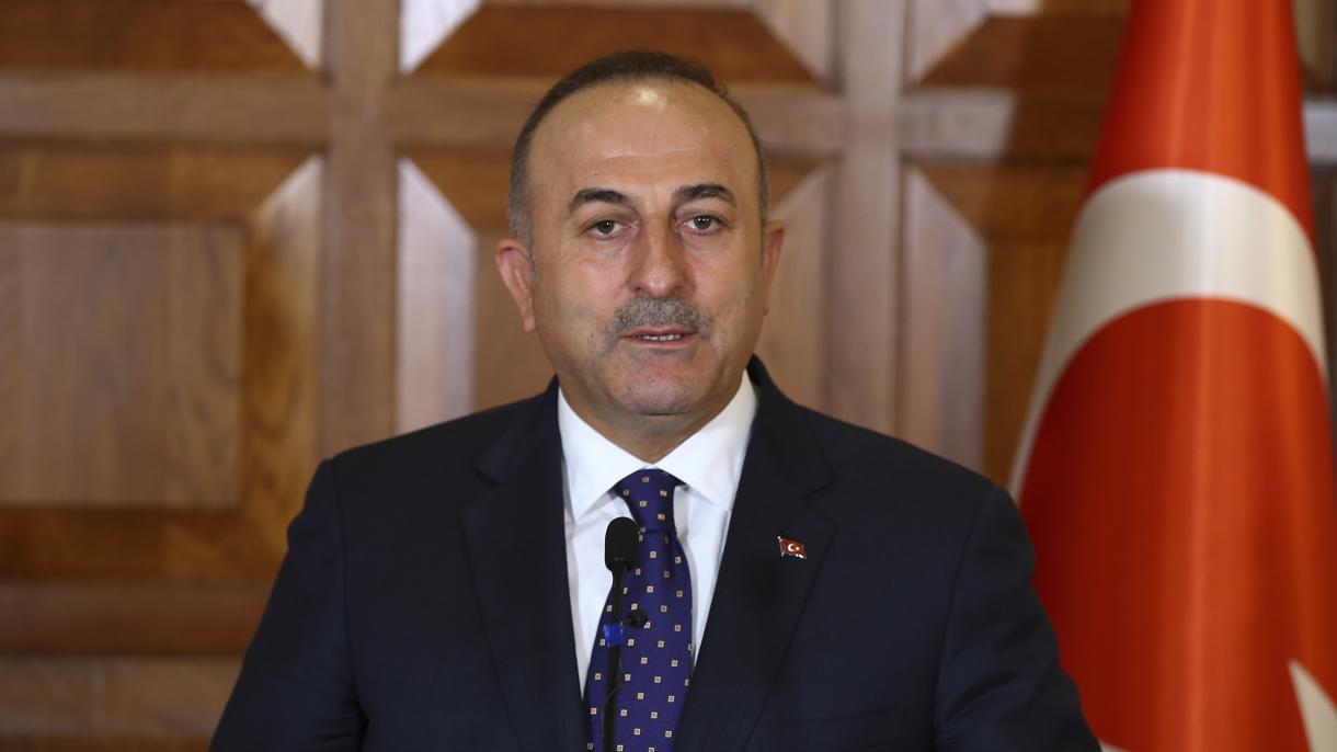 Mövlud Çavuşoğlu  İbrahim Әmәd Әbdulәziz Gandur ilә görüşdü