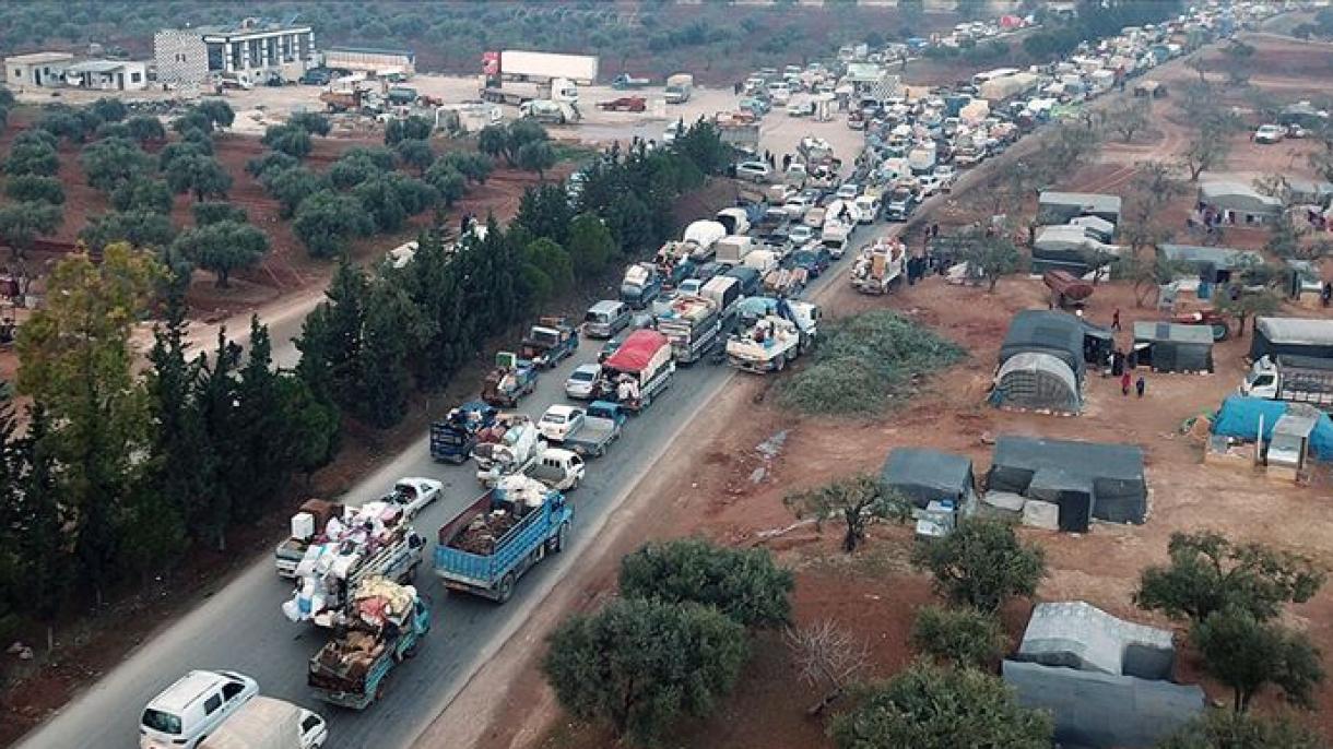 Idlibdagi hujumlar yuzasidan Turkiya chegarasiga oxirgi to’rt kunda 44 ming kishi ko’chib o’tdi