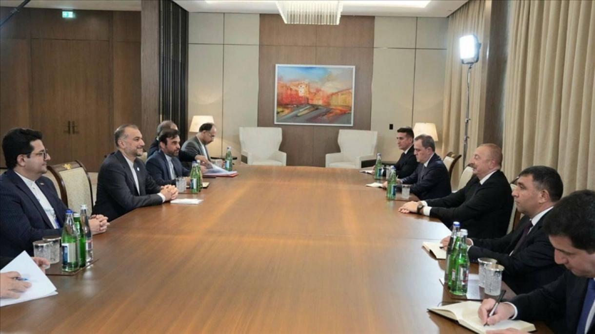 وزیر خارجه ایران با رئیس جمهور آذربایجان  در باکو دیدار کرد