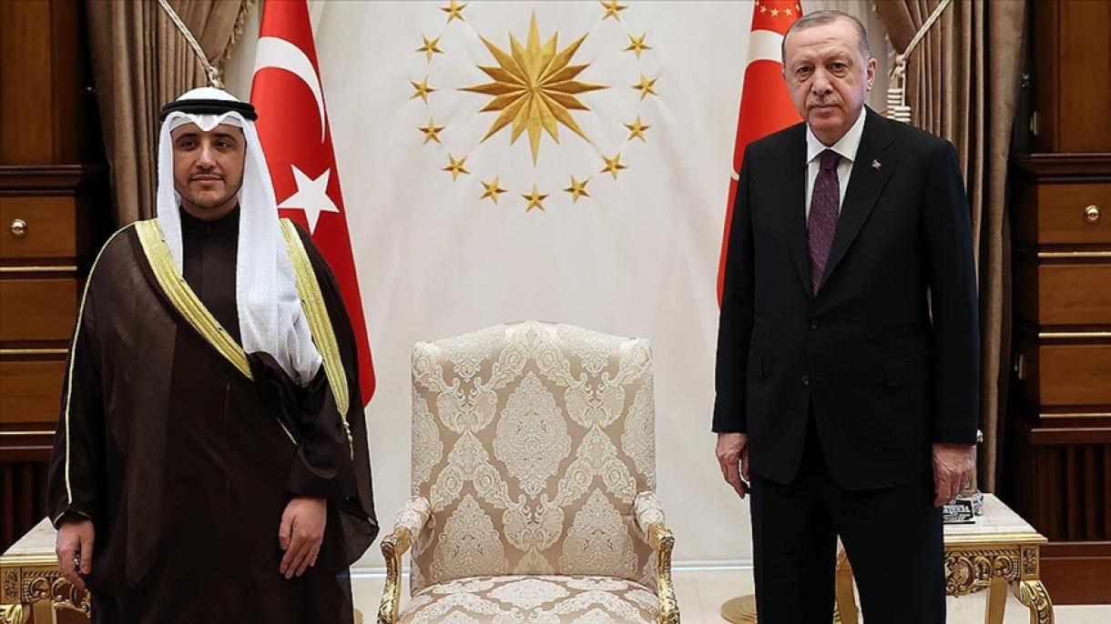 اردوغان  وزیر امور خارجه کویت را به حضور پذیرفت