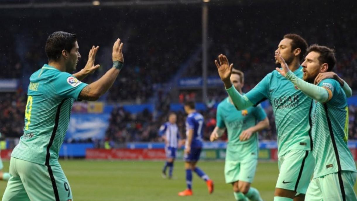 El Barça marca media docena de goles frente al Alavés
