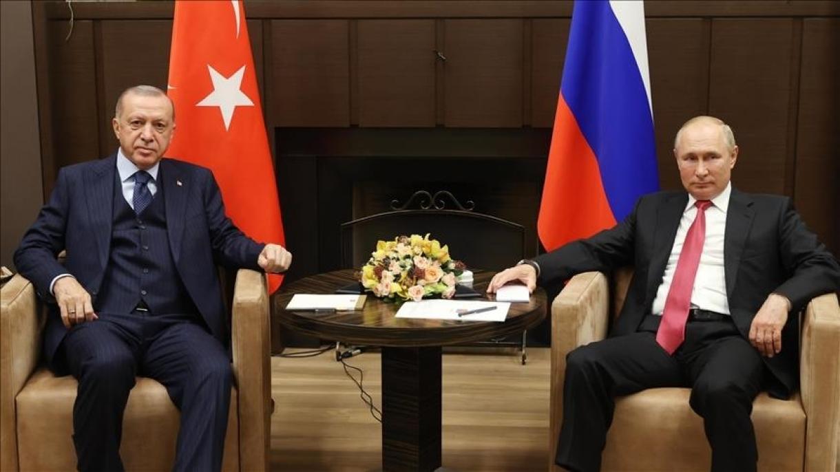 Prezident Erdogan Rus Kärdeşi Bilen Duşuşdy